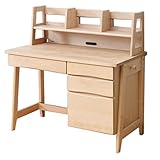 大川家具 天然木自然系オイル仕上 ワイド上棚付デスク INU-0008-S 代引不可 ポイント10倍