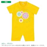 BabyChips 華_ピンク(名入れ半袖ベビーロンパース) 80 デイジー