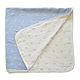 （アーネス）Arnes 主婦が選んだ 6重 ガーゼ ケット おくるみ オーガニック コットン 110cm×110cm （マリーン）【保証付】