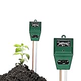 KKmoon 3-in-1 土壌テスター 水分計 PHメーター PH/水分含有量/日光強度測定 PHテスター 土壌測定器