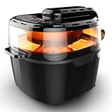 新しいエアフライヤー、1200Wハイパワースマート家庭用電気フライヤー、10L大容量フライスマシン、ブラック