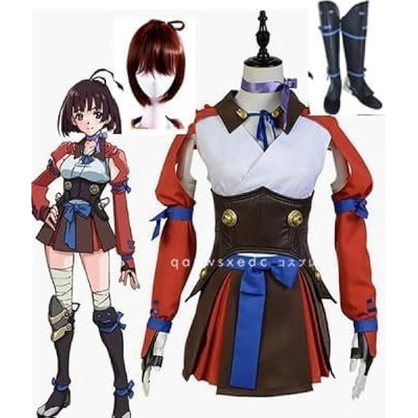 甲鉄城のカバネリ　無名　衣装＋靴　コスプレ　M 甲鉄城のカバネリ 無名（むめい） 長靴Ver. コスプレ靴/ブーツ