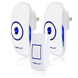 U-miss ワイヤレスチャイム ドアベル インターホン 呼び鈴 300M無線範囲 配線不要 防水 送信機１個 受信機２個 36メロディー 4段音量 自宅 介護 事務などに使用可