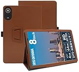 For LUCA TE08D2M64-V1B ケース 保護カバー【ZENGZOUZ】 LUCA TE08D2M64-V1B カバー 角度調整 軽量 磁気吸引 ペン収納可能 擦り傷防止 全面保護型 アイリスオーヤマ タブレット 8インチ ケース カバー(ネイビーブルー)