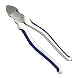 ビクター 偏芯VA線ニッパ 薄刃 (エラストマーカバー付) 372HG-200 偏芯テコの原理と刃部鏡面仕上げで切れ味抜群