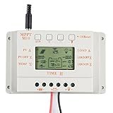 【MPPT対応】Y&H 10A 12V/24V PWM ソーラー　液晶 チャージコントローラー 自動温度補正