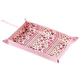 わくわくお食事タイムのベビーランチョンマット・トレイ　スカンジナビアのフラワーパーク（ピンク）　B0500400　日本製