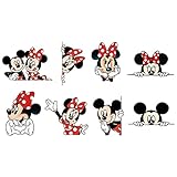 [GREDINO] ステッカー ミッキーマウス 防水 シール 車のステッカー ミニー スーツケース ノートパソコン バイク ヘルメット など適用