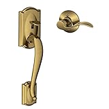 Schlage FE285 CAM 609 ACC LH Camelot Trim Lower Half Front Entry Handleset with Accent Left Hand Lev