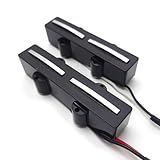 Alnico 5 ベースギターピックアップセット クローズドトラックデザイン ブラック JB 4弦 ジャズ ベース ギター ネック ブリッジ ピックアップ 交換部品