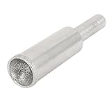 uxcell 軸付砥石　研削ビット　ダイヤモンド砥石　グラインドドリル　ダイヤモンドビーズ　シルバートーン　12mm直径　1個