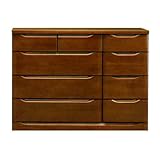 大川家具 SUN ローチェスト ベスト(幅120cm) DBR色