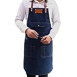 liankeshop 新着 人気 高品質 ファッションデニムエプロン 家庭用作業エプロン オーバーオール 作業着 エプロン ファッションスタイル