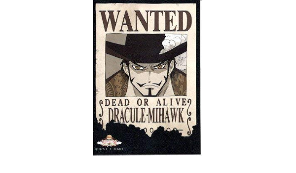21年最新海外 ワンピース 手配書 ミホーク One Piece Www Hallo Tv