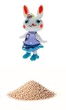 花市場直送便 ミニチュアガラス ラビちゃん グレープ & カラーサンド ベージュ