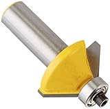 Yonico 13105 45度傾斜に角削り用ルータービット Mサイズ 12.7mm(1/2インチ)胴部