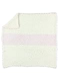 Barefoot Dreams ベアフットドリームス ストライプレシービングブランケット STRIPED RECEIVING BLANKET #B517 (クリームピンク) [並行輸入品]