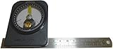 PPLS アナログ角度計レベル TR-AAN100 スチール定規付