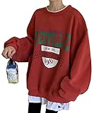 [デバイス] 韓国風 ビッグシルエット カレッジロゴ TA115RDF レッド ワンサイズ