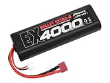 ジーフォース (G-Force) Bullet Extra-D 7.4V 4000mAh 50C ストレートパック型リポバッテリー 日本正規品 GFG014
