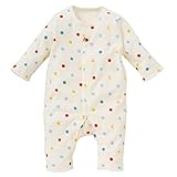 西松屋 EFD パイル長袖プレオール（カラフル星＆ドット柄）【60-70cm】 新生児