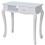 エレガント ネイルテーブル ホワイト [ ネイルテーブル ネイルデスク スリムデスク パソコンデスク PCデスク 平机 作業台 ネイル デスク テーブル 机 ネイルサロン ジェルネイル セルフネイル ]