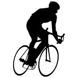Bicycling壁デカールステッカー9 – デカールステッカーと壁画子供少年少女の部屋、寝室。スポーツのホームの壁アートインテリア、装飾 – サイクリング自転車シルエット壁画 12 in. (8.5