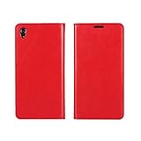 Golikef Sony Xperia Z5 Premium ケース カバー バンパー 手帳型 高級 本革 レザー 色鮮やか レトロ な book case 型 柔らかいシリコンTPUラバーカバー ス