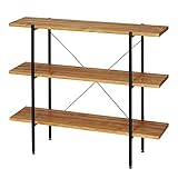 ドウシシャ ラック オープンシェルフ ラック3段(幅120cm) 幅120×奥行34.5×高さ101.5cm オイルステインラック 3段 OR1210-3