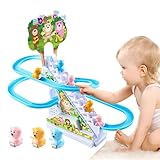 リトル ペンギン スライド プレイセット レース トラック ゲーム セット ペンギン 階段 クライミング 追いかける 滑り台 プレイセット ペンギンのジェットコースターのおもちゃ 階段 クライミング おもちゃ 子供 ホリデー ギフト (クマ)