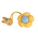 Wispun　ヘアアクセサリー　ヘアゴム　伸縮ヘアゴムバンド　お花　写真撮影　記念日　イベント (イエロー)