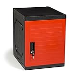 Jink キッズロッカー 19インチ ロック可能 積み重ね可能収納ロッカーボックス ご自宅 学校 オフィスに最適 レッド
