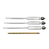 Hydrometer Alcoholmeter – TOOGOO ( R ) 3pcs Hydrometer Alcoholmeterセット0を100 %アルコールテストメーター+温度計