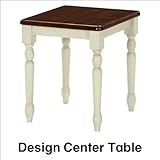 天然木使用のサイドテーブル カントリーデザイン ブラウンカラー