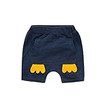 PANCY 短パン 男の子 女の子 キッズ ベビー 子ども パンツ ショートパンツ ズボン 綿 カジュアル ファッション 可愛い 個性的 3色（ネービー/140＃）