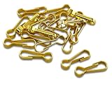 「板ナ28」 40個入 板ナスカン 全長２８mm 尾内径3.5mm 幅8.5mm キーホルダー金具 ゴールド