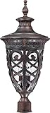 Nuvo 60/2060 Post Lantern with Clear Seeded Glass, Dark Plum Bronze, Large [並行輸入品]