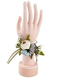 Bridess手首コサージュ花Prettyウェディングブライダルブライドメイド ブルー
