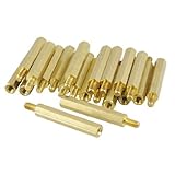 20個のM3男性はM3女性28ミリメートルボディゴールドトーン六角PCBスタンドスペーサX