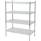 山善(YAMAZEN) スチールラック（幅90奥45）4段 メタルシェルフ SR-12094J