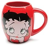 Vandor 10301 Betty Boop Oval Ceramic Mug、クローズアップ、レッド、18-ounceホームSupplyメンテナンスストア