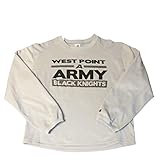 Army Black Knights BadgerスポーツユースグレーLSクルーネックプルオーバースウェットシャツ( M )