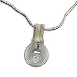 String Light Company C7W2525 Party Light Series 25-Ft Christmas String Lights with 24 Light Sockets 