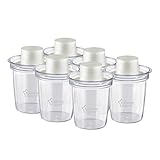 Tommee Tippee ピタッと閉まってこぼれない！携帯用 粉ミルク 粉末ドリンク 小分け ディスペンサー 220ml × 6回分