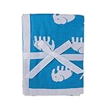 Lovoski 赤ちゃん　竹繊維　ブランケット　寝具　ラップ　タオル　毛布　おくるみ　布団カバー　全6パタン - 青ゾウ