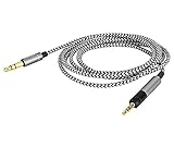 Yodonami 3.5mmコネクタ HD598 HD518 HD558 HD599対応用 オディオアップグレードケーブル 交換ヘッドホンケーブル 6N OFC (グレイ)