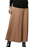 Angeliebe エンジェリーベ マタニティ アコーディオン ロング プリーツ スカート 産前 産後 対応 マキシ 妊婦服 フリー キャメル 21722 21722200