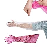 etbotu 50個プラスチック使い捨て妊娠Examination Longアームグローブ馬牛羊Semenコレクター人工Inseminationグローブ