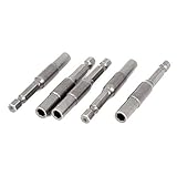 DealMux a14122500ux0765 1/4六角シャンク5ミリメートル六角ナットソケットドライバビットアダプタの5pcs、