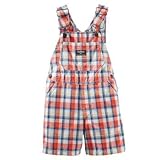 OshKosh B'gosh Plaid Shortall (Baby) - Red/White-6 Months by OshKosh B'Gosh [並行輸入品]
